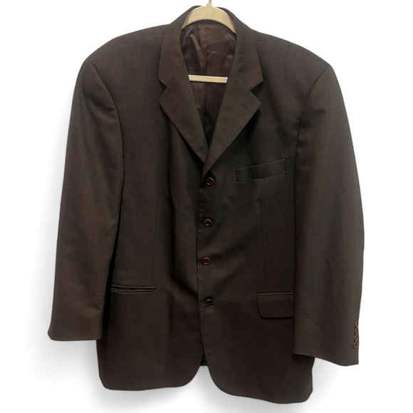 Vintage Vito Rufolo 100% wool Italian 4 button sport coat size 44R - Picture 1 of 13